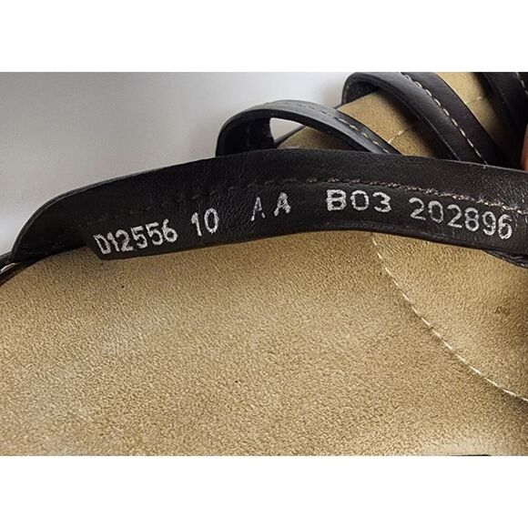 Cole Haan Air Kaitlin Women's Dark Brown Leather Slide Sandals Shoes Size 10AA - Picture 10 of 12